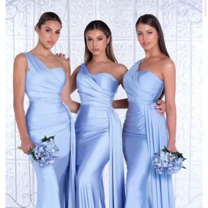 Portia and Scarlett Blue Evening Gown
